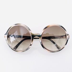 Tom Ford Carrie oversized horn sunglasses